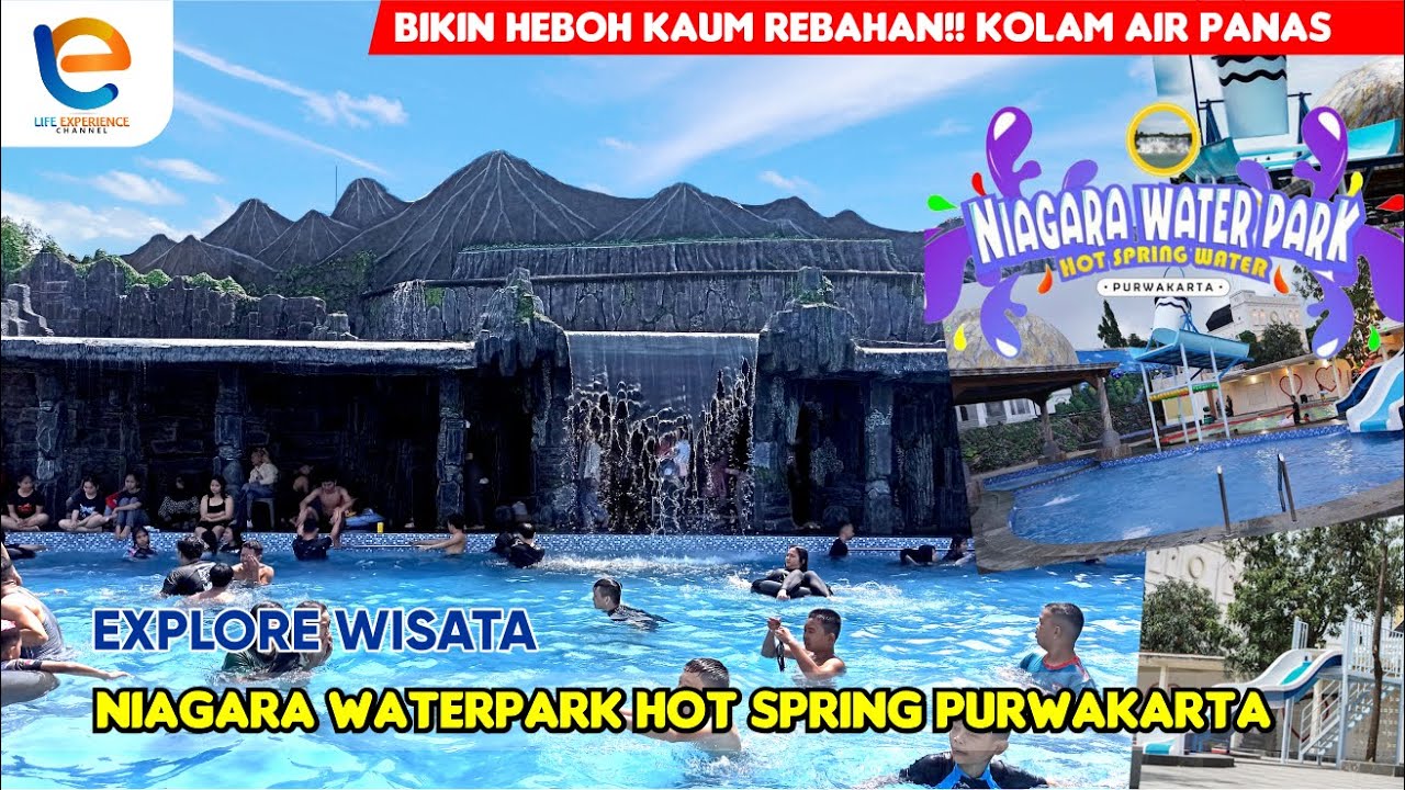 WISATA BARU NIAGARA WATERPARK PURWAKARTA | BIKIN HEBOH KAUM REBAHAN DENGAN KOLAM RENANG AIR PANAS!!