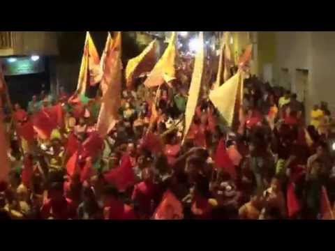 PASSEATA COM TOMBA FARIAS E A PREFEITA FERNANDA, PELAS RUAS DE SANTA CRUZ-RN