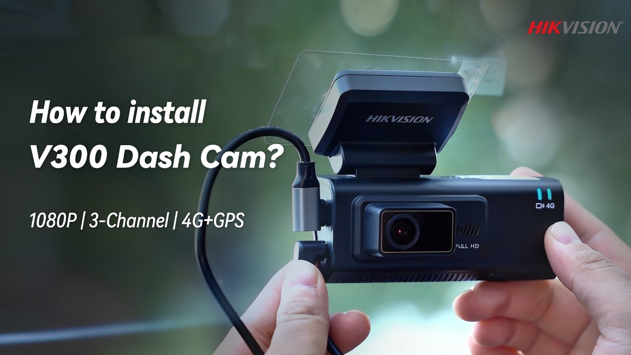 Hikvision AE-DC2032-V300 3-Channel Smart Dash Camera WiFi 1080