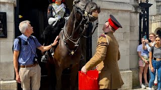 HEARTWARMING MOMENT, king’s horse gets happy & LAUGHS after a drink of water