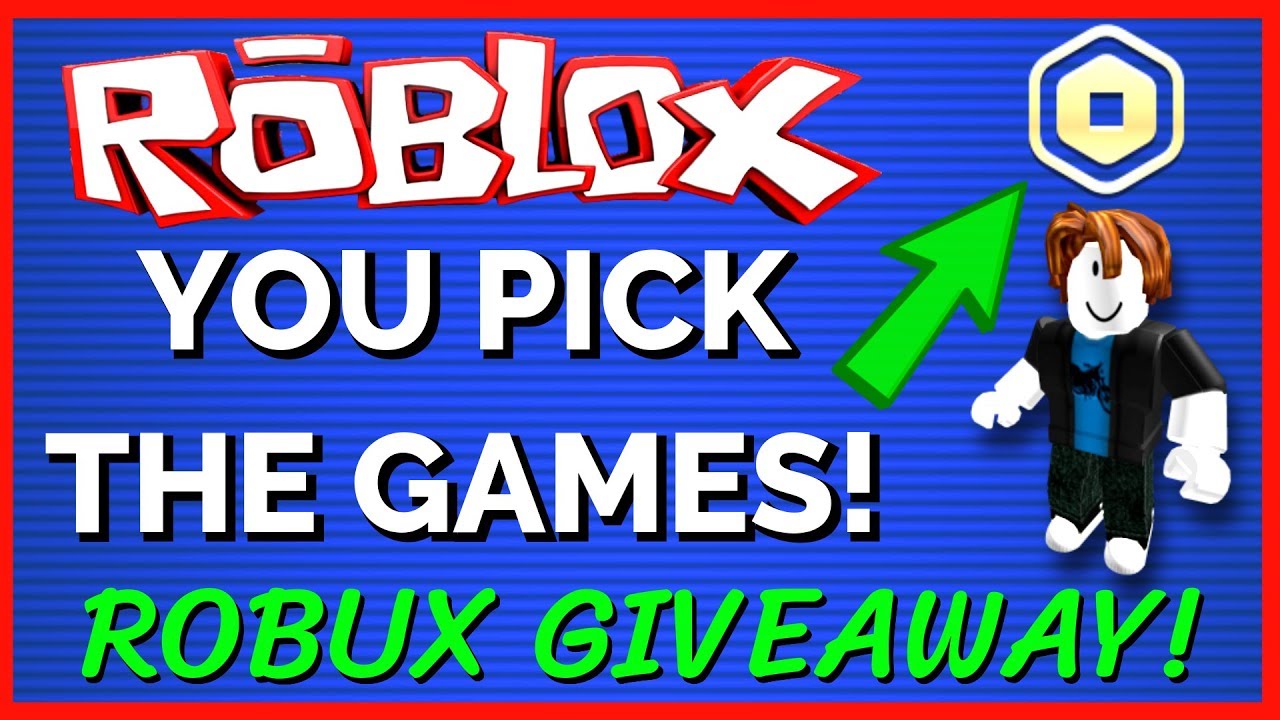 Live 3 000 Robux Giveaway You Pick The Games We Play Almost At 10k Youtube - 30 robux giveaway 3000 robux rules follow me