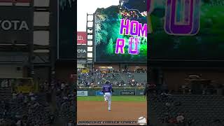 Hunter Goodman puts the Rockies on the board early with a three-run home run!