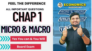 Economics |Chap 1 Micro & Macro Economics | HSC | Board Exam 2024