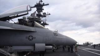 Flight operations aboard USS George H.W. Bush