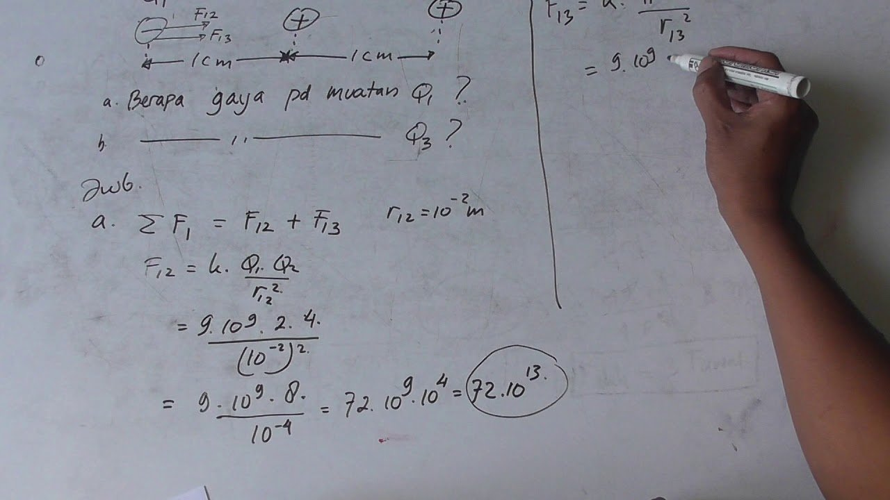 16+ Contoh Soal Gaya Coulomb Persegi