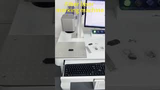 Fiber laser marking machine ，customizable logo laser engraved black metal nameplate
