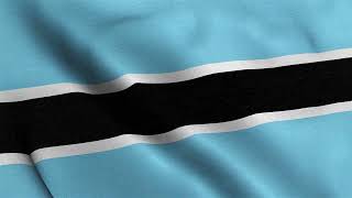 Botswana Waving Flag Animation Loop | Stock Footage | Animated Background | Royalty-Free