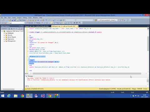 30 SQL Server Tutorial  HindiDML instead of update trigger for update statement