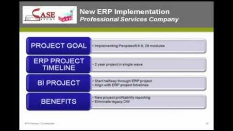 ERP Driven Scenarios for Implementing BI - New ERP Implementation : 6 of 13 : Webinar : OBIEE