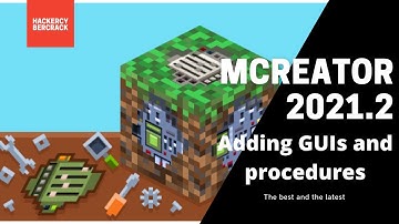 Adding a cool GUI and creating procedures with MCreator 2021.2 tutorial
