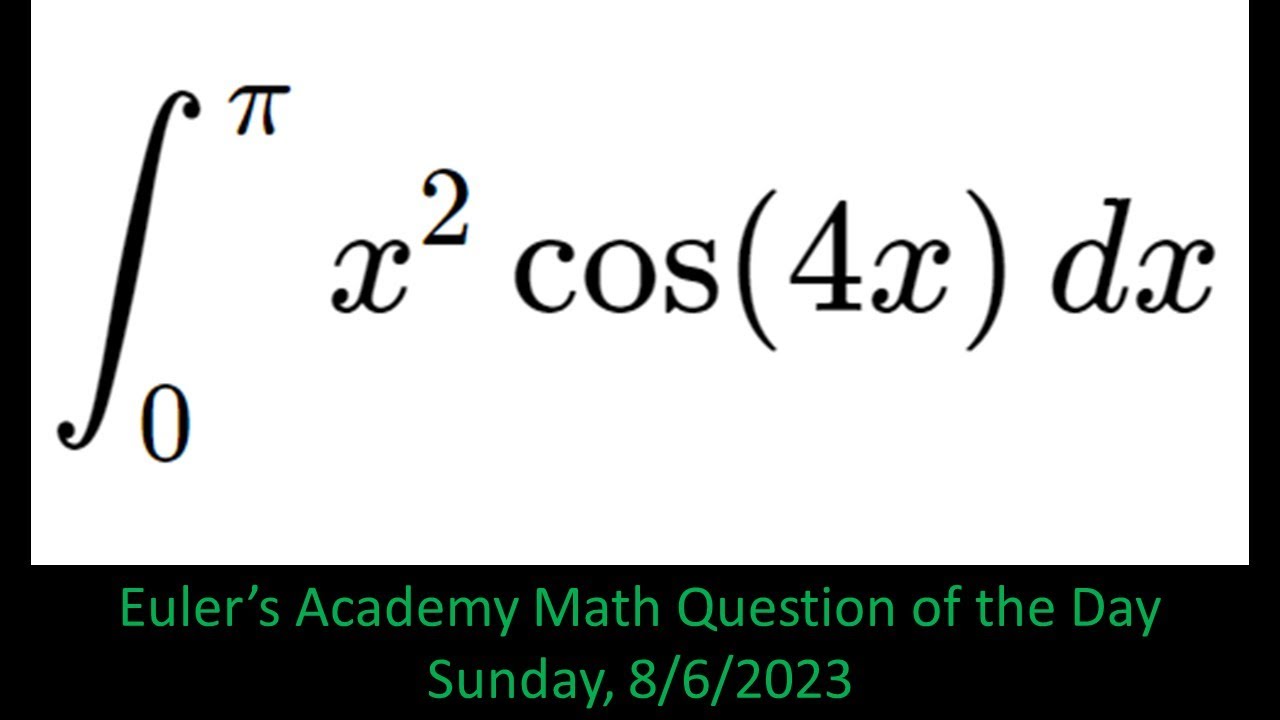 Math Question of the Day: Sunday August 6th, 2023 - YouTube