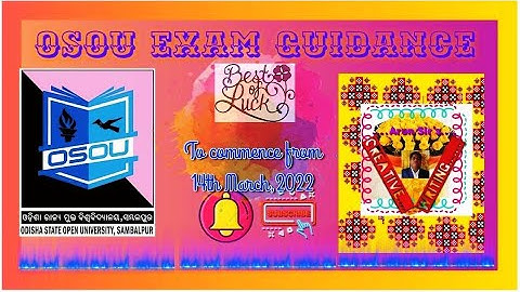 OSOU Assignment Exam 2022 Guidance