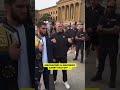 Islam Makhachev & Ian Machado Garry face off at the Rocky steps in Philadelphia 👊 | #UFC | #UFC330