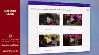 Video Learning Objects Screencast by the National Foreign Language Center (NFLC)