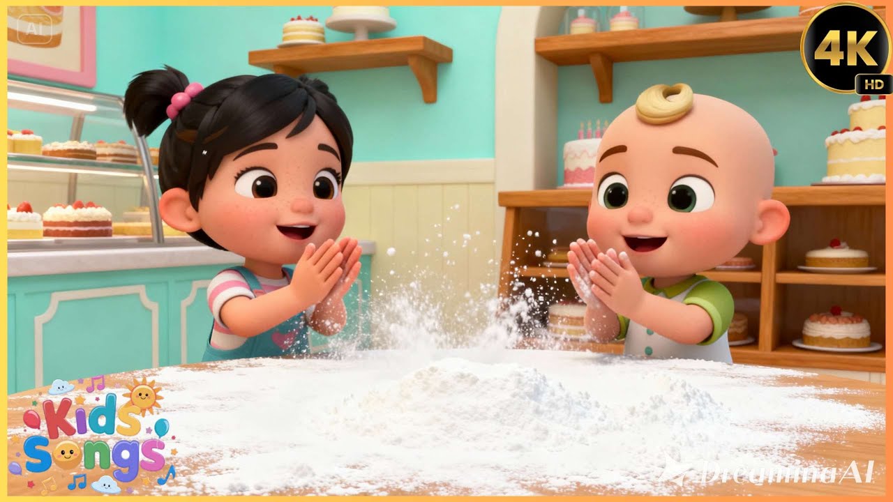 Kids Enjoy Bakery Wash Song 🧁🧼🎶 | Fun Cleaning & Good Habits Song for Kids