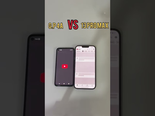 Google pixel 4a vs Iphone 13 pro max speed test