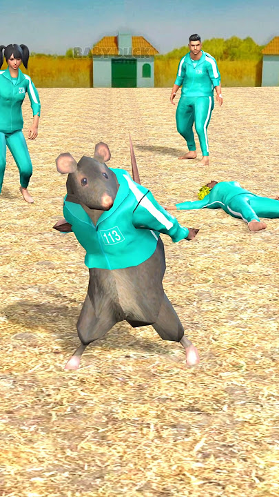 When the Dancing Rat enters Squid Game 🐭 #shorts #babyduck