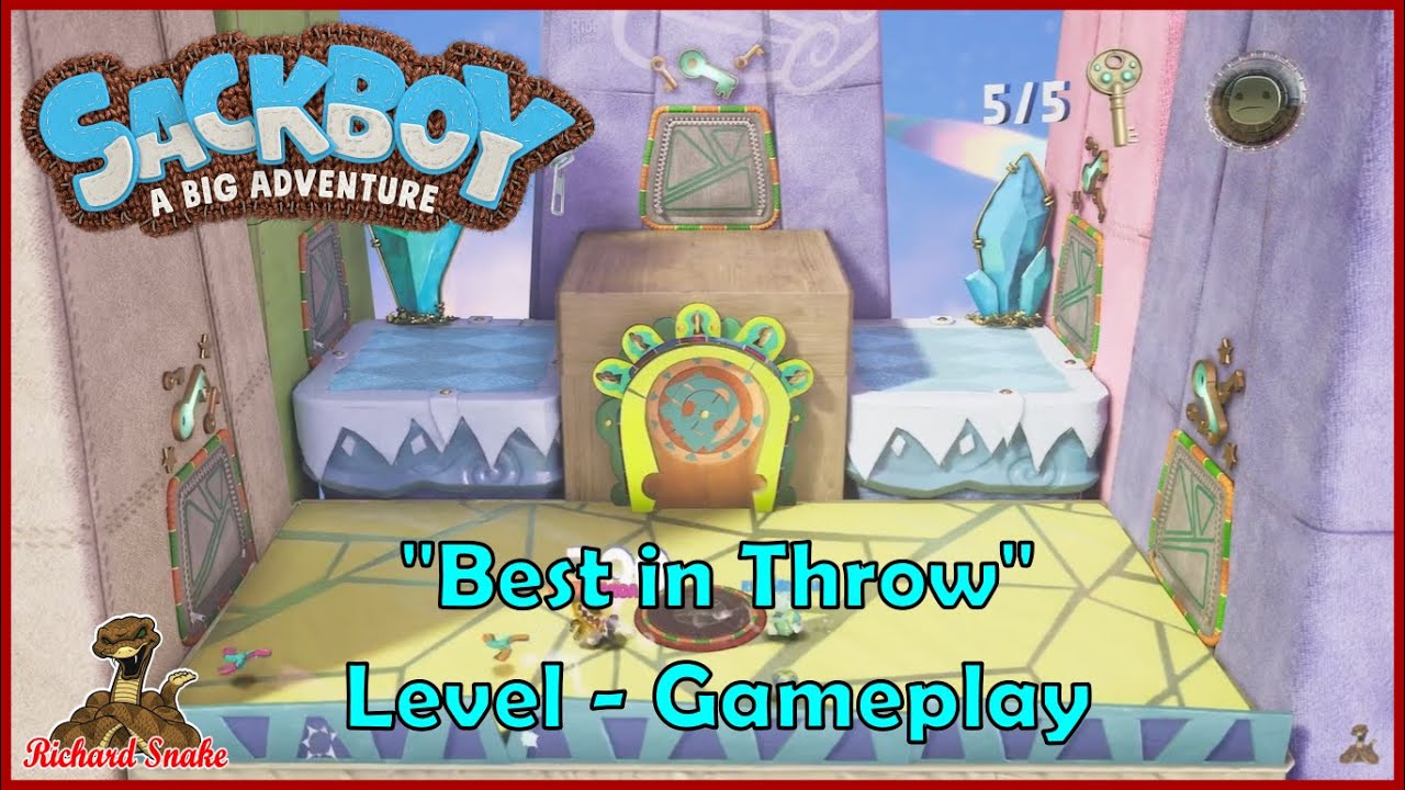 Sackboy A Big Adventure "Best In Throw" Level Gameplay - No Comment