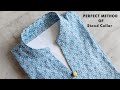 How to make perfect stand collar neck easy steps for collar neck design collar kurti