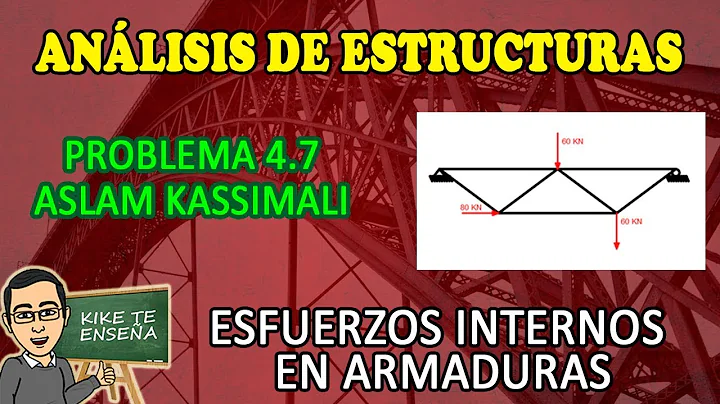 PROBLEMA 4.7 ASLAM KASSIMALI - ESFUERZOS INTERNOS EN ARMADURAS