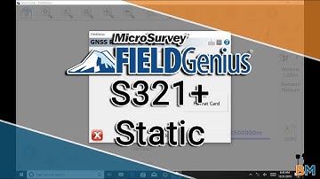 MicroSurvey FieldGenius How To: Recording Static Data with the S321+ | Bench Mark