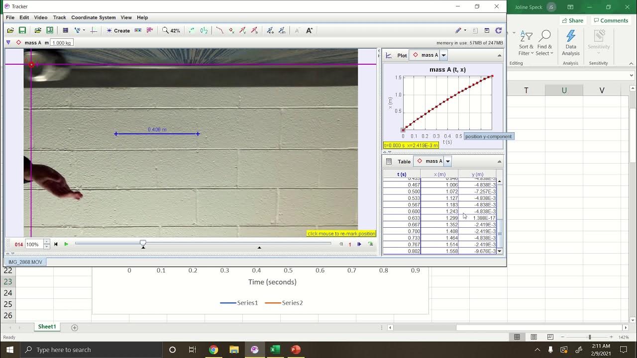 Constant Velocity Lab 1 Physics 2211 YouTube