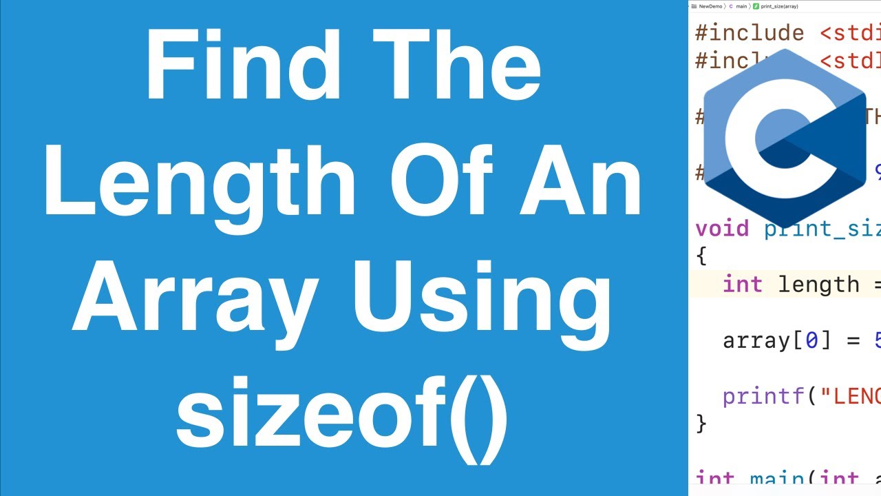 How to Find the Length of An Array in C