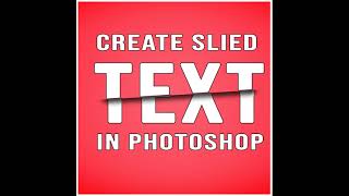 How To Create Sliced Text Effect In Photoshop