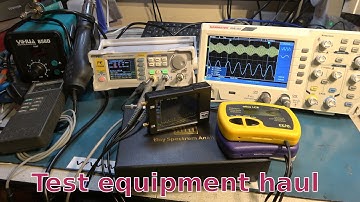 A fantastic haul of test equipment and tools is given to the channel.