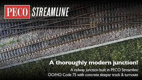 Een volledig moderne kruising - met PECO Streamline OO/HO C75 betonsporen en wissels