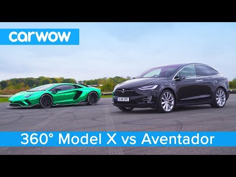 lamborghini-aventador-vs-tesla-model-x---360°-drag-&-rolling-race