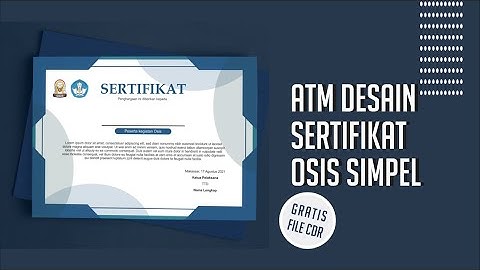 cara membuat sertifikat dengan coreldraw x7 - seri 2