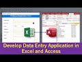Transfer Data From MS Excel Form To MS Access Database  - Simplified