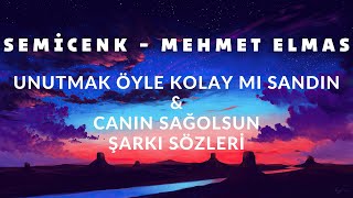 Semicenk & Mehmet Elmas - Unutmak Öyle Kolay Mı Sandın × Canın Sağolsun (Şarkı Sözleri) #APRICITAS Resimi