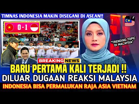 🔴BARU KALI INI TERJADI❗DILUAR DUGAAN REAKSI PUBLIK MALAYSIA ATAS KEMENANGAN INDONESIA HAJAR  VIETNAM