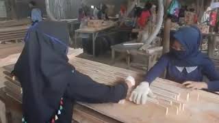 Proses Barecore Industri Kayu