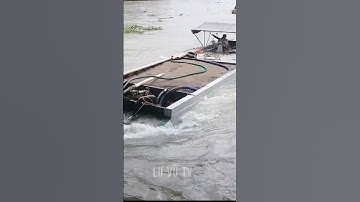 Sà lan chở cát vượt cống Lư vũ vlog