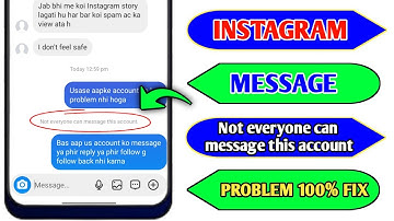 not everyone can message this account instagram | instagram not everyone can message this account