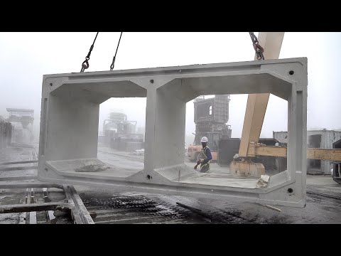 عملية صنع صندوق خرساني عالي القوة المصنع الكوري للقنوات الخرسانية