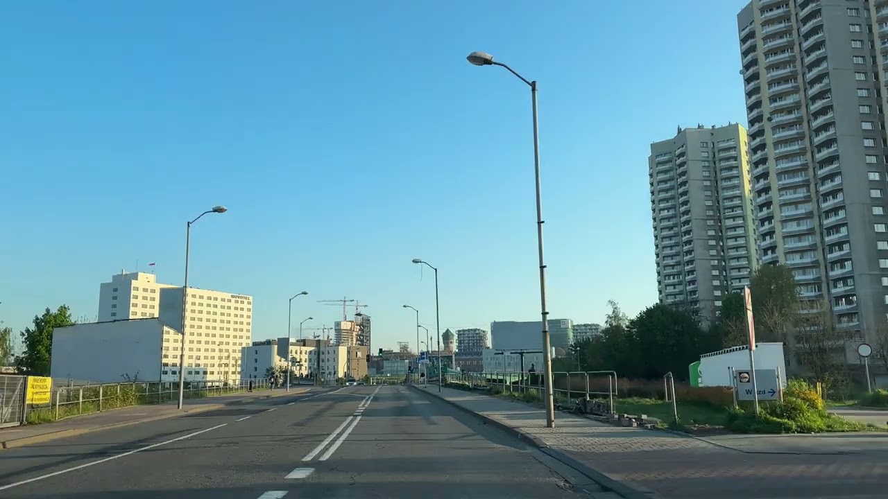 Driving Katowice | No music | No talking | ASMR