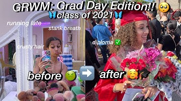 I GRADUATED!! 🥳 GRWM/Vlog: Grad Day - Class of 2021 🎓 | Alyssa Howard 💕