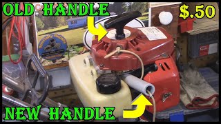 Pull Cord Handle HACK -  Mantis Rototiller