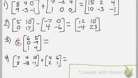 Math 111 : 10.4 part 1 #1, #2, #3, #4 (Precalculus Tutorial : Matrices)