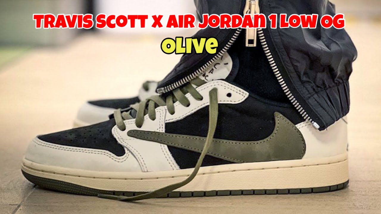 Jordan 1 Retro Low OG TD Travis Scott Olive