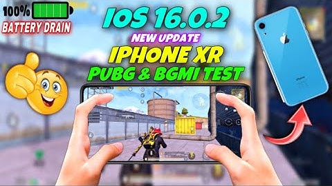 iPhone XR⚡️IOS 16.0.2 UPDATE PUBG & BGMI TEST BATTERY DRAIN NO LAG NO HEATUP ? Should You Update 🤔