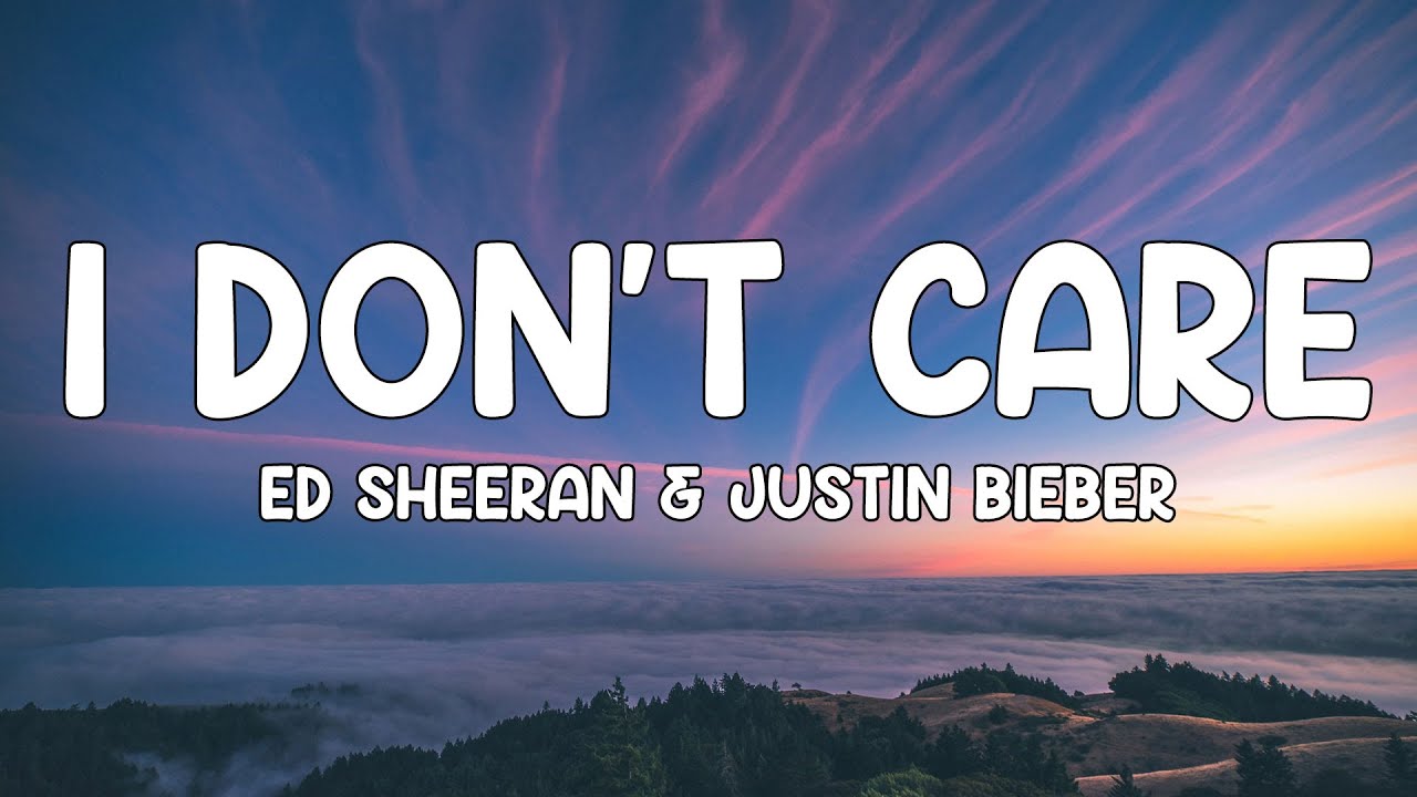I Dont Care Justin Bieber Tekst Ed Sheeran & Justin Bieber - I Don't Care (Lyrics) 🎵 - YouTube