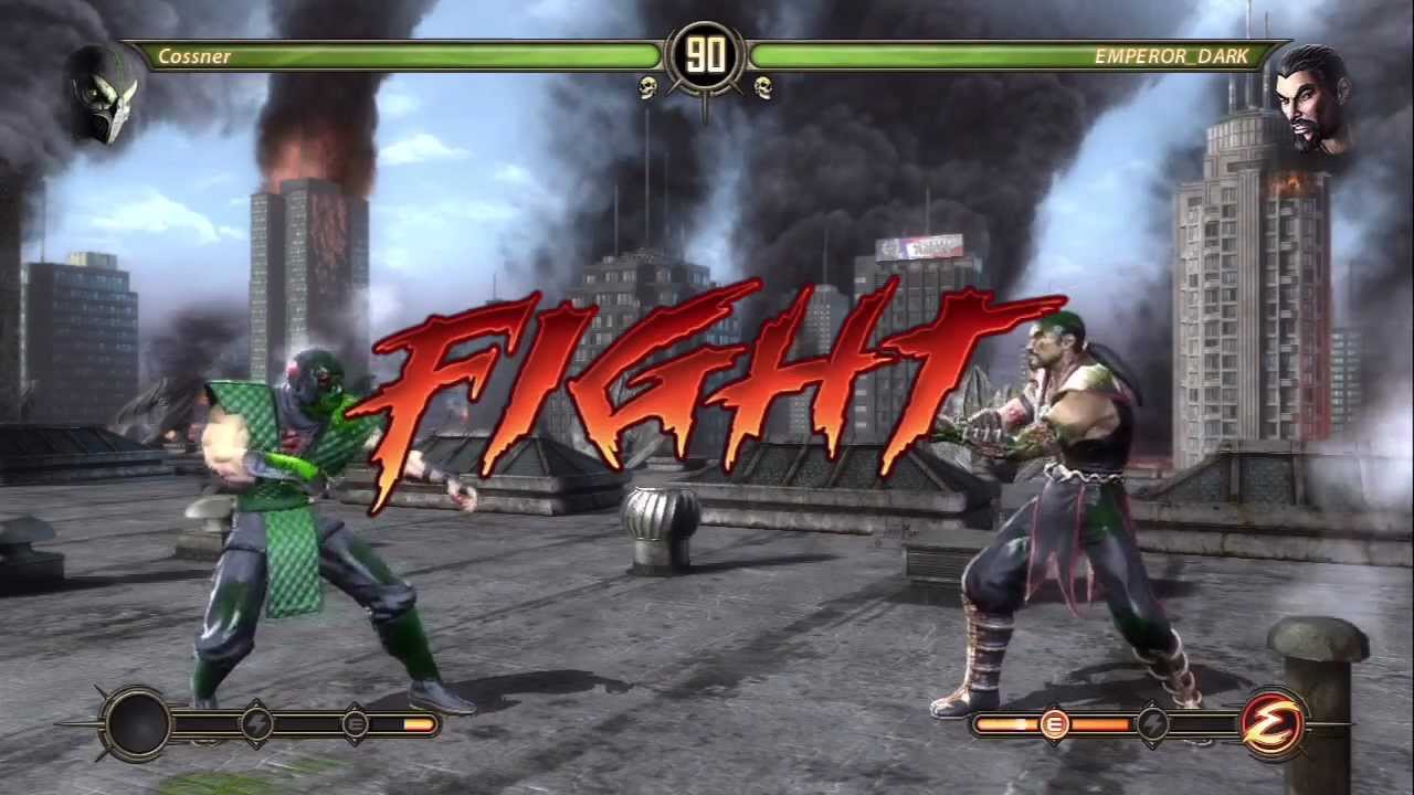 Cossner (Reptile) vs. Emperor_Dark (Shang Tsung) Mortal Kombat 9 Online Matches