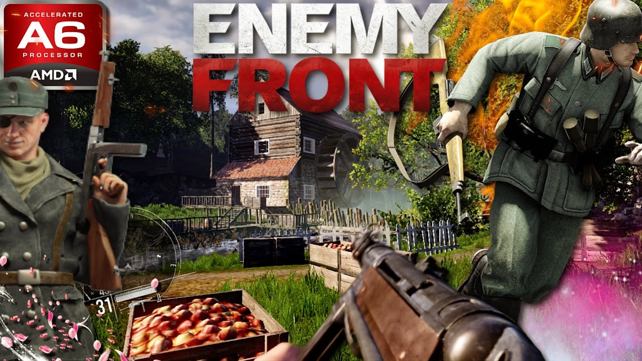 Enemy Front (AMD A6, Radeon R4 Graphics) Low End PC (512MB) - YouTube