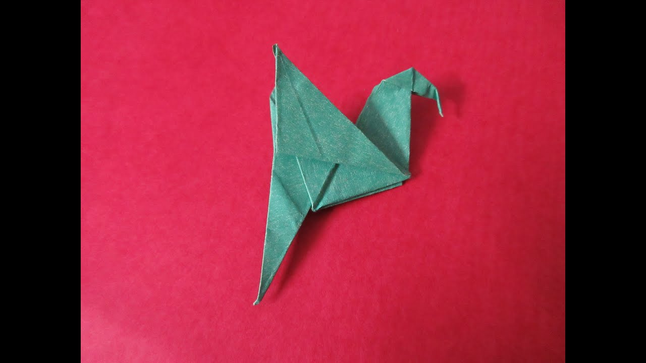 How to make an Origami Parrot -The easiest method - YouTube