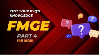 FMGE PYQ'S PRACTICE PART 4 #neetpg #fmge #fmge2024